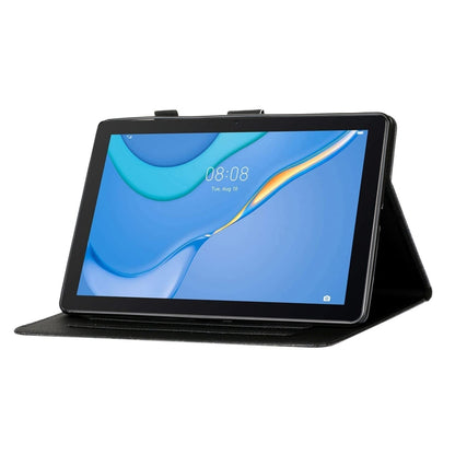 For Samsung Galaxy Tab A11+ / A9+ Glitter Powder Smart PU Tablet Case with Sleep / Wake-up Function(Blue) by bashfashion