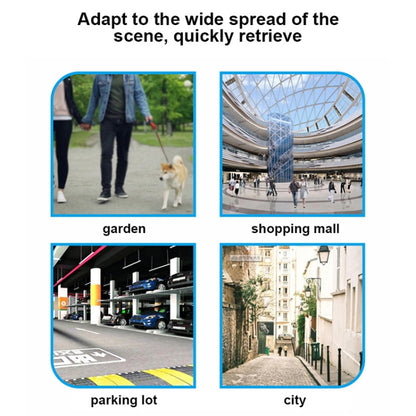 F6 Circular Global Location Tracker Anti-lost Device(White) by bashfashion