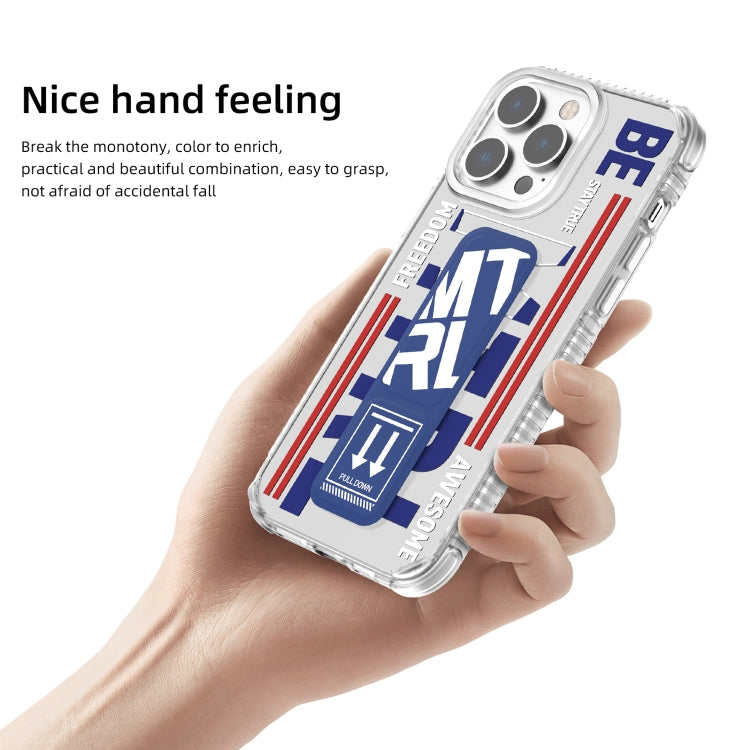 For iPhone 15 Pro Max Mutural Cyber Series TPU Phone Case with IML Stand(Green) by Mutural