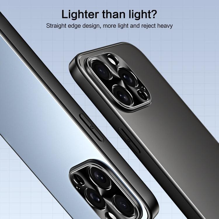 For iPhone 14 Pro R-JUST RJ-61 Electroplating Frosted TPU + PC Phone Case(Silver) by R-JUST