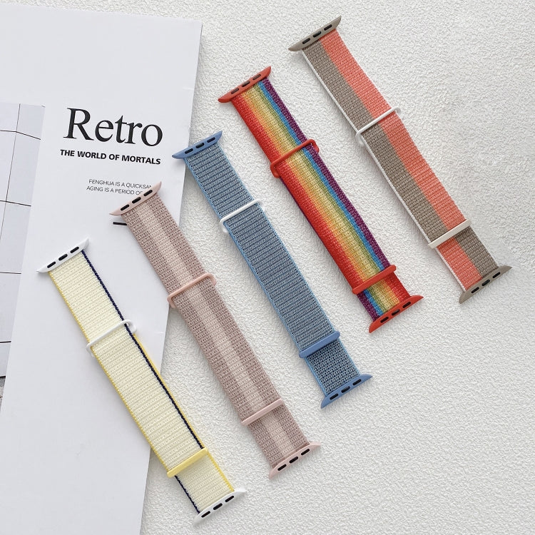 For Apple Watch Ultra 2 49mm Dual Hook and Loop Nylon Watch Band(Reflective Black) by bashfashion