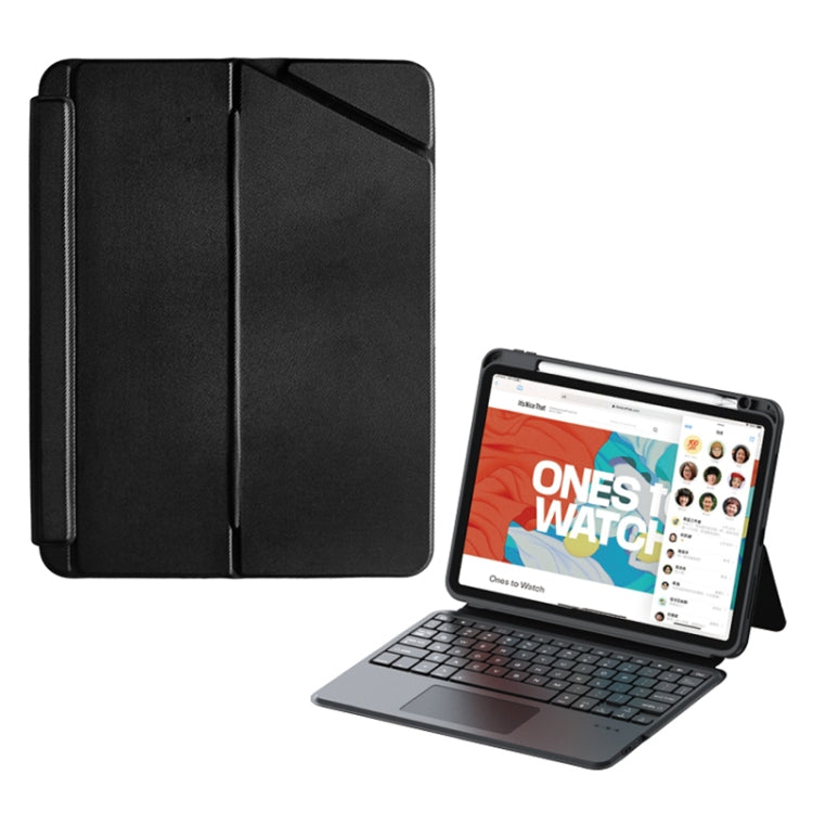 For iPad 10th Gen 10.9 2022 ZGA K01 Wireless Bluetooth Magnetic Keyboard Tablet Leather Case(Black) by ZGA