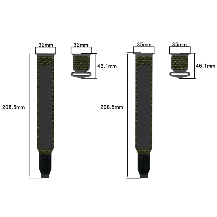 For Apple Watch Series 5 40mm Nylon Hook And Loop Fastener Watch Band(Army Green) by bashfashion