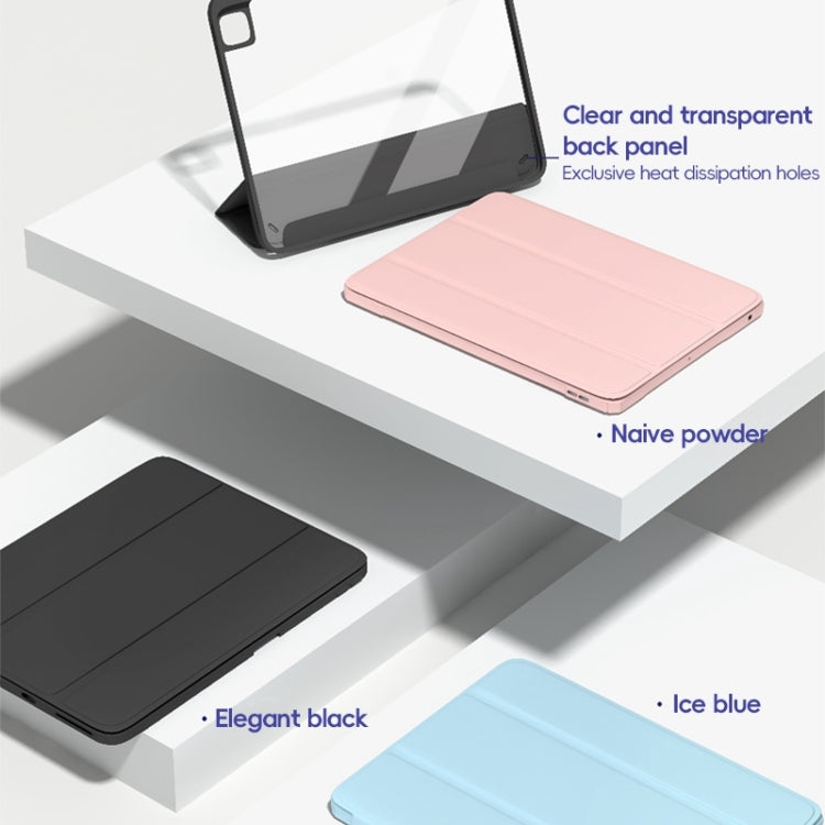 For iPad 10.2 2021/2020/2019 ZGA Tri-Fold Voltage Smart Leather Tablet Case(Black) by ZGA