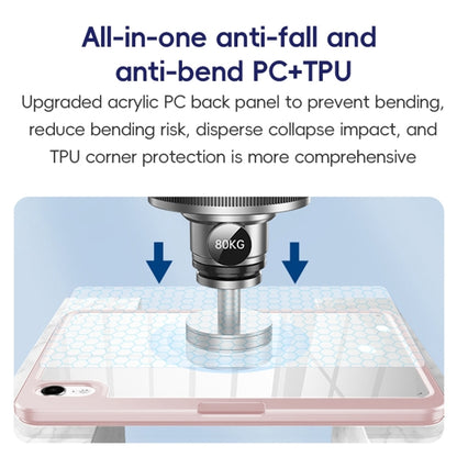 For iPad Air 10.9 2022 / 2020 ZGA Tri-Fold 360 Rotation Smart Leather Tablet Case(Black) by ZGA