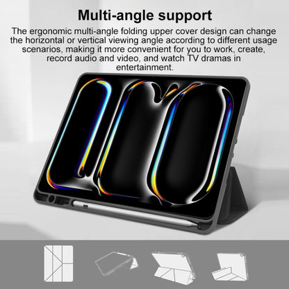 For iPad Pro 11 2025 / 2024 Mutural Multi-fold Smart Leather Tablet Case(Grey) by Mutural