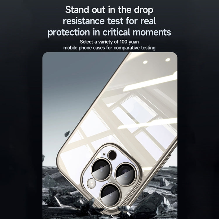 For iPhone 15 SULADA Electroplating Frosted PC + TPU Shockproof Phone Case(Gold) by SULADA