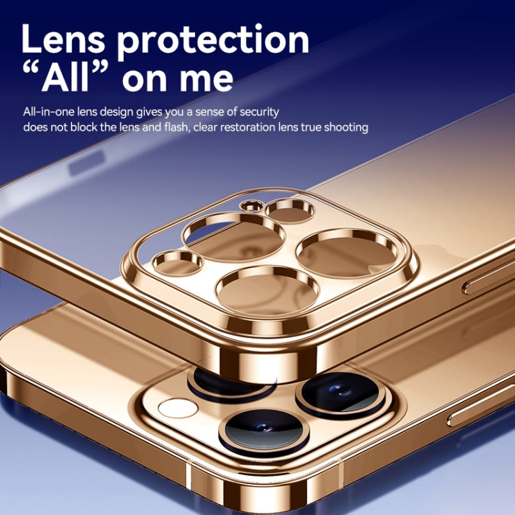 For iPhone 16 Plus SULADA Natural Color Series Electroplating Frosted TPU Phone Case(Gold) by SULADA