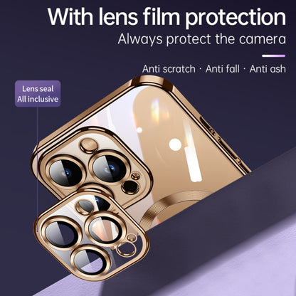 For iPhone 16 Pro SULADA MagSafe Plating TPU Shockproof Phone Soft Case(Gold) by SULADA