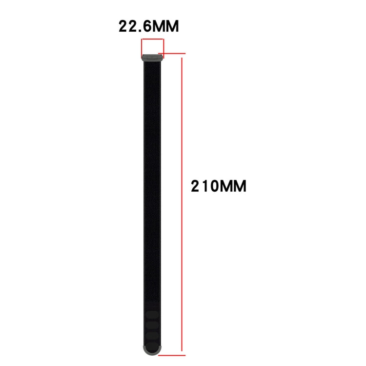 For Fitbit Ace LTE Nylon Loop Watch Band(Black) by bashfashion