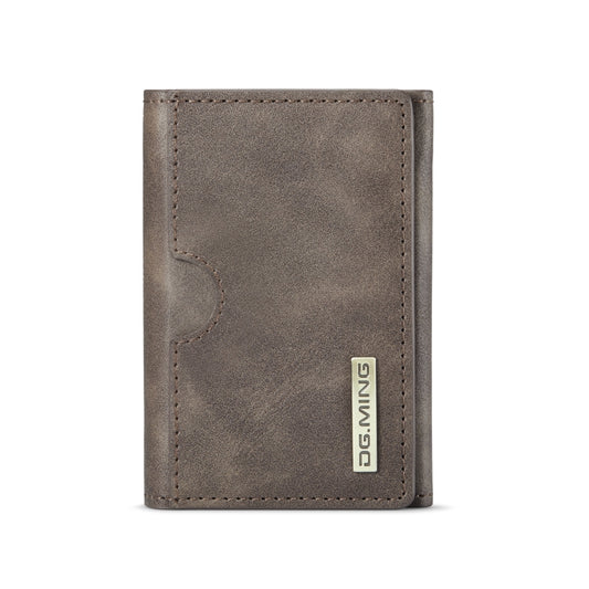 DG.MING M6 Series 3-Fold Multi Card Wallet(Coffee) by bashfashion