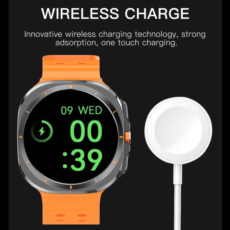X7 1.51 inch IPS Screen Bluetooth Smart Watch Supports Healthy Monitoring(Orange) by bashfashion