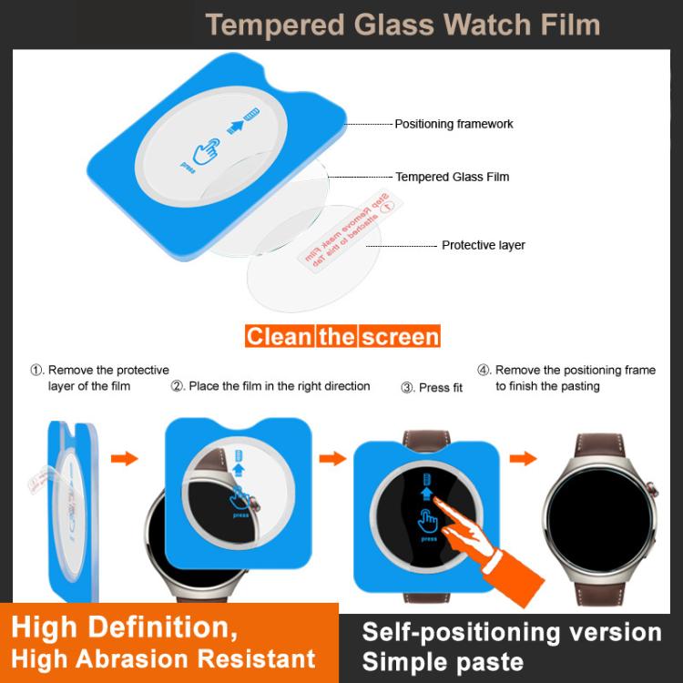For Garmin Approach S70 42mm imak Tempered Glass Watch Film, Self-positioning Version by imak