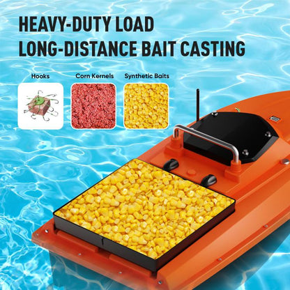 D80 High Power Smart Remote Control Fishing Bait Boat Support Trawling, Plug:EU Plug by bashfashion