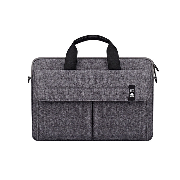 ST08 Handheld Briefcase Carrying Storage Bag with Shoulder Strap for 13.3 inch Laptop(Grey) by bashfashion