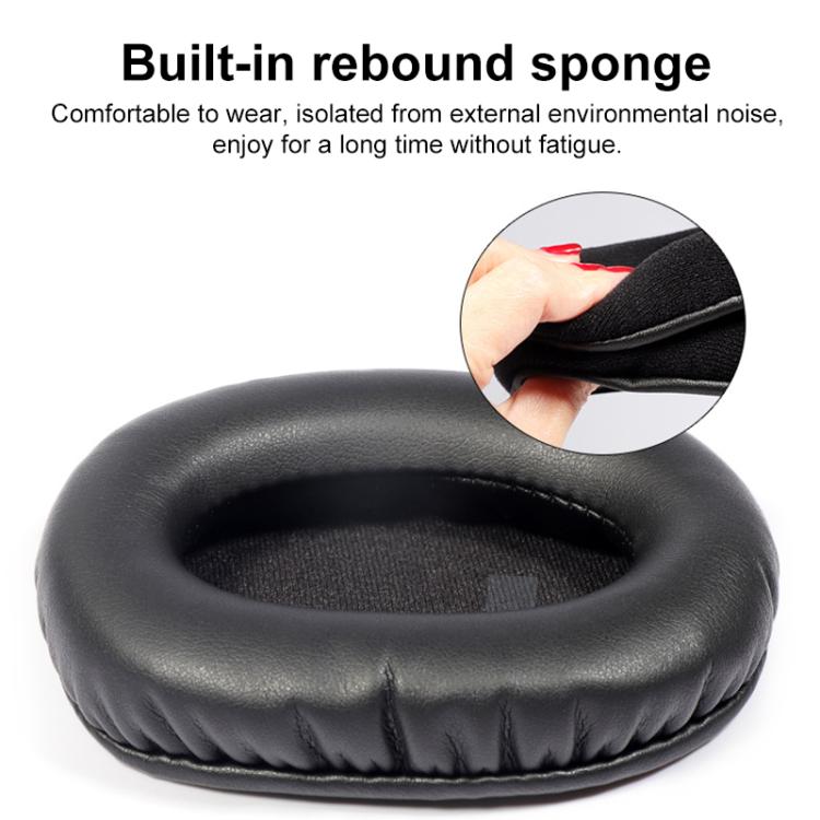 1 Pair Insert Replacement Earpads For Logitech G Pro X, Material:Lambskin(Black) by bashfashion