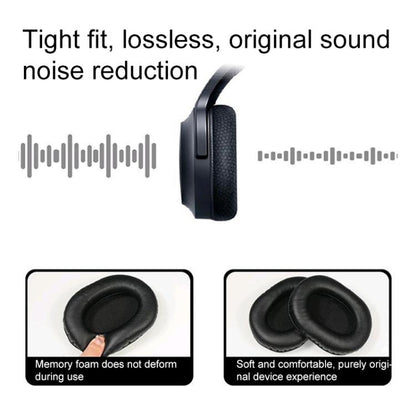 2pcs Insert Replacement Earpads For Razer Barracuda / Barracuda X, Material:Protein Leather(Grey) by bashfashion