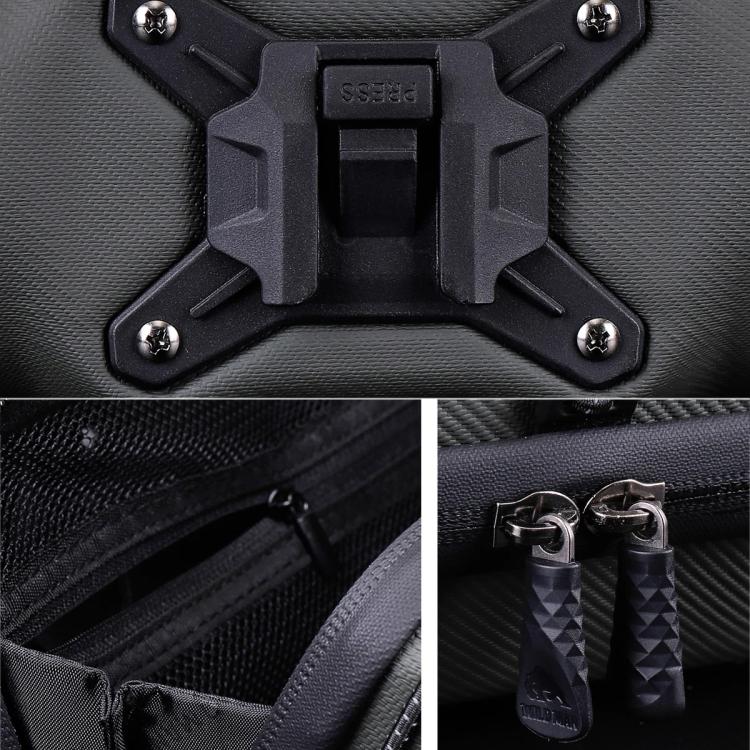 WILD MAN GD7X Mountain Bicycle EVA Hard Shell Handlebar Bag Quick Release Bracket(Army Green) by WILD MAN