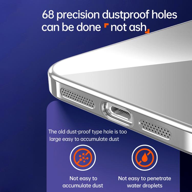 For iPhone Air SULADA Shine Through Series Plating TPU Transparent Phone Case(Space Black) by SULADA