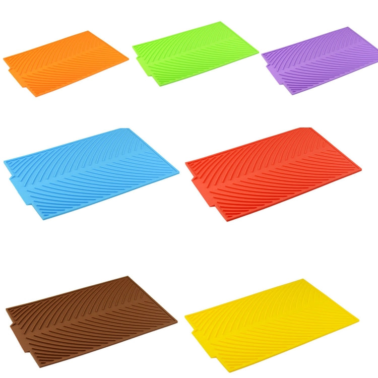 Multi-function Silicone Foldable Water Filter Mat Drain Insulation Pad (Coffee) by bashfashion