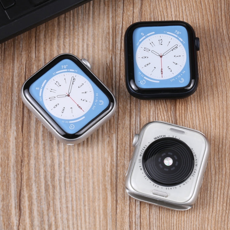 For Apple Watch SE 2022 40mm Color Screen Non-Working Fake Dummy Display Model, For Photographing Watch-strap, No Watchband (Silver) by bashfashion