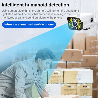 Difang DF-36Q Outdoor HD Surveillance IP Camera, Support Voice Intercom & Night Vision & Human Figure Detection & TF Card, WiFi + HD Fixed Version, US Plug by Difang