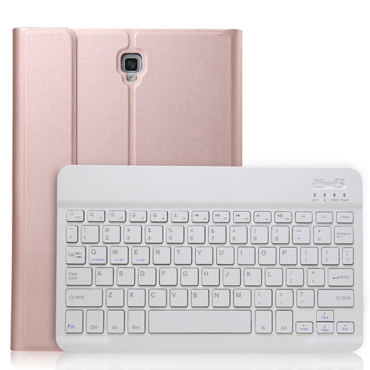 A590 Ultra-thin Detachable Magnetic Bluetooth Keyboard Leather Tablet Case for Galaxy Tab A 10.5 T590 / T595, with Holder(Rose Gold) by bashfashion