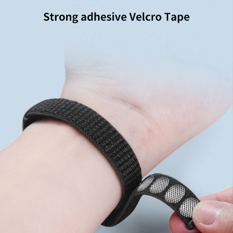 For Xiaomi Mi Band 8 ENKAY Hat-Prince 2 in 1 Set Full Coverage Screen Protector + Nylon Loop Watch Band(Rainbow+Purple) by ENKAY