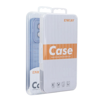 For iPhone 15 Pro Max ENKAY Hat-Prince Translucent Matte TPU Phone Case with Lens Film(Purple) by ENKAY