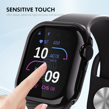 For Apple Watch Series 11 / 10 46mm ENKAY Hat-Prince Electroplated Soft TPU Case with Screen Film(Pink) by ENKAY