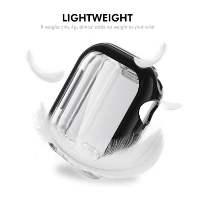 For Apple Watch Series 11 / 10 46mm ENKAY Hat-Prince Electroplated Soft TPU Case with Screen Film(Black) by ENKAY