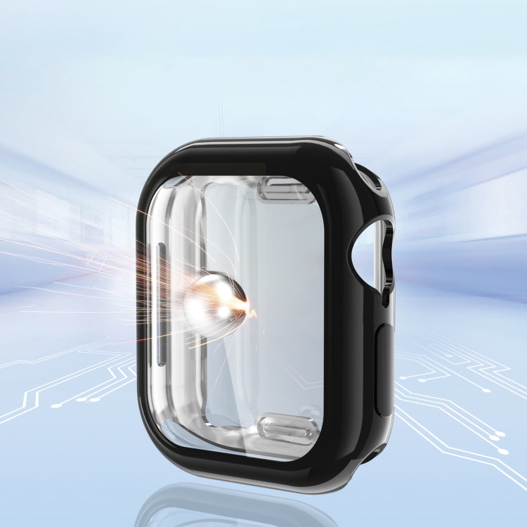 For Apple Watch Series 11 / 10 46mm Full Coverage TPU Electroplated Watch Case(Rose Gold) by bashfashion