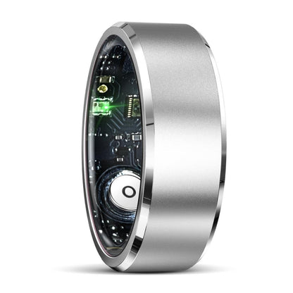 R5 SIZE 10 Smart Ring, Support Health Monitoring / Multiple Sports Modes(Silver) by bashfashion