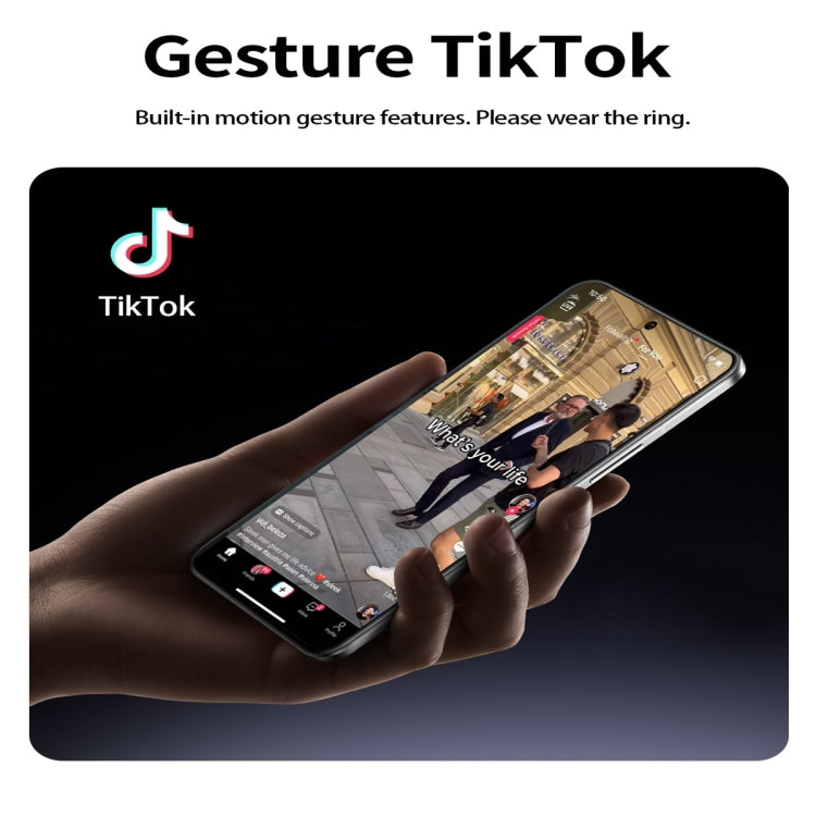 R5 SIZE 12 Smart Ring, Support Health Monitoring / Multiple Sports Modes(Silver) by bashfashion