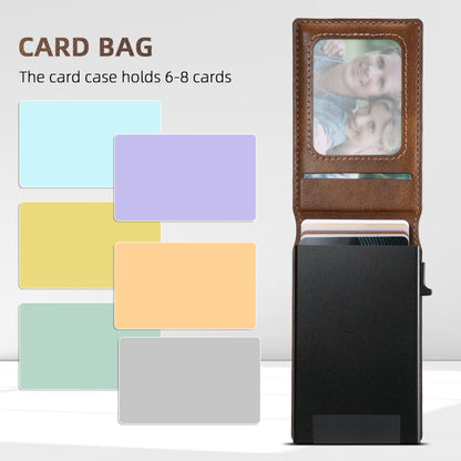 For Google Pixel 8 Pro Suteni H19 Oil Wax 2-in-1 MagSafe Removable Card Box Back Phone Case(Brown) by Suteni