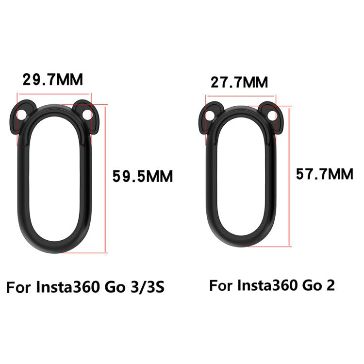 For Insta 360 Go 3S / Go 3 Solid Color Silicone Protective Case(Dark Blue) by bashfashion