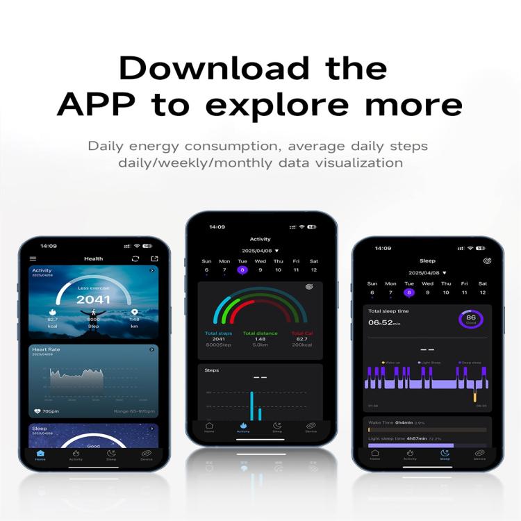 SY01 SIZE 12 Smart Ring, Support Heart Rate / Blood Oxygen / Sleep Monitoring / Multiple Sport Modes(Black) by bashfashion