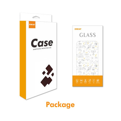 For iPhone Air ENKAY Card Wallet Calf Texture Leather Phone Case with Thickened Glue No White Edge Film(Pink) by ENKAY