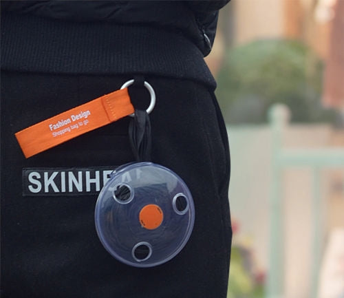 Portable Tote In Pouch Reusable Folding Carabiner Shopping Bag(Black) by bashfashion