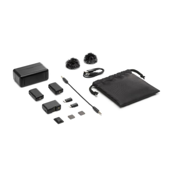 Original Wireless Transmission With OLED Touch Screen For DJI Mic, Model:2 Transmitters 1 Receiver by DJI