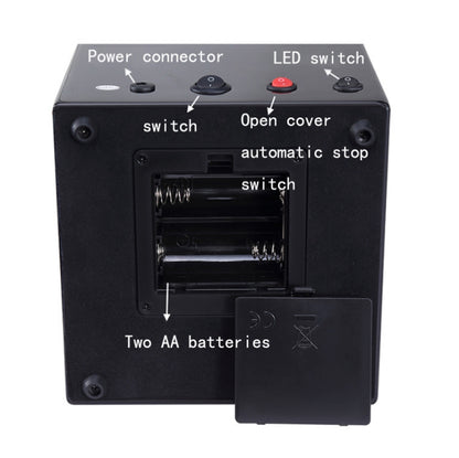 Watch Shaker Automatic Mechanical Watch Rotating Motor Winding Box, US / EU / UK Plug(Ebony Camel Flannel) by bashfashion