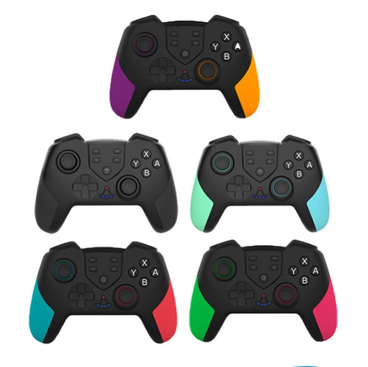 T23 Wireless Bluetooth Game Handle With Vibration And Wake Up Macro Programming Function Handle For Nintendo Switch PRO(Blue Green) by bashfashion