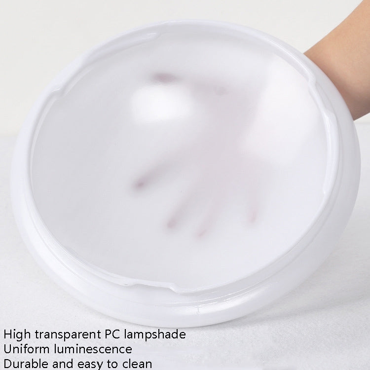 LED Sound Light Control Ceiling Lamp Round Corridor Intelligent Sensor Lamp, Power source: 24W 400mm(White) by bashfashion