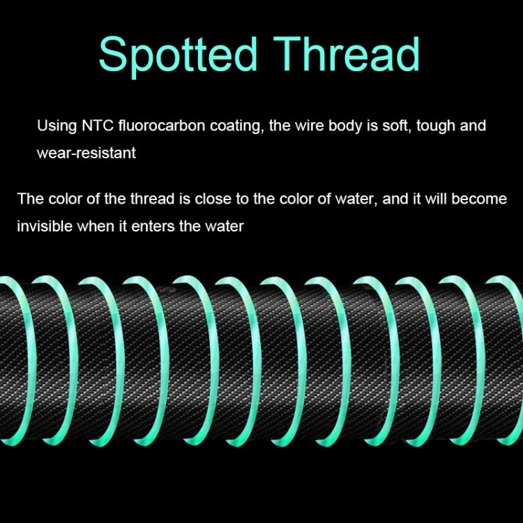 2pcs Outdoor Fishing Anti-tangle Spotted Invisible Line Set with Scale, Size: 6.3m(5.0) by bashfashion