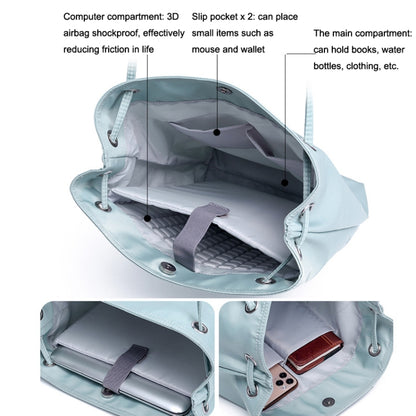 For Apple Macbook Shoulder / Handheld / Messenger Computer Bag, Size: Medium(Navy+Black Mouse Pad) by bashfashion