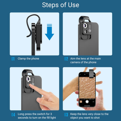 APEXEL APL-MS002CWH 200x High-Definition Children Science Education Microphone Lens With CPL(Black) by APEXEL