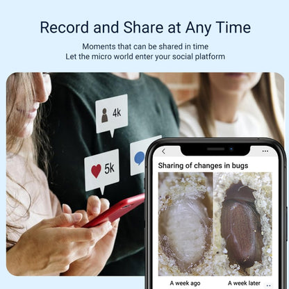 APEXEL APL-MS002CWH 200x High-Definition Children Science Education Microphone Lens With CPL(Black) by APEXEL