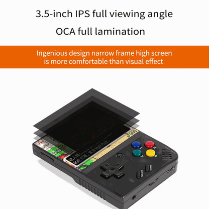 Miyoo Mini Plus 3.5 Inch IPS Screen Retro Handheld Game Console NO Card 0 Games(Grey) by bashfashion