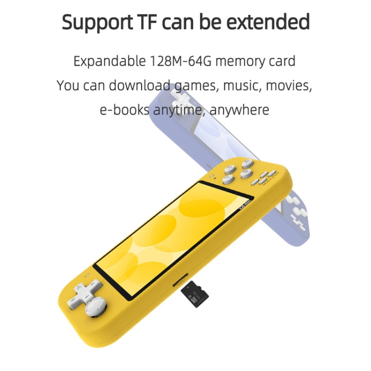 Nostalgic Street Fighter FC Handheld Video Game Console(Yellow) by bashfashion