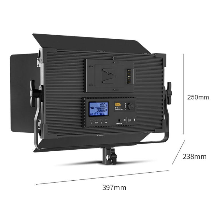 Pixel P45pro High Bright Dual Color Temperature Fill Light 120W Normal Bright Studio Camera Soft Light(A Set With US Plug Adaptor) by Pixel